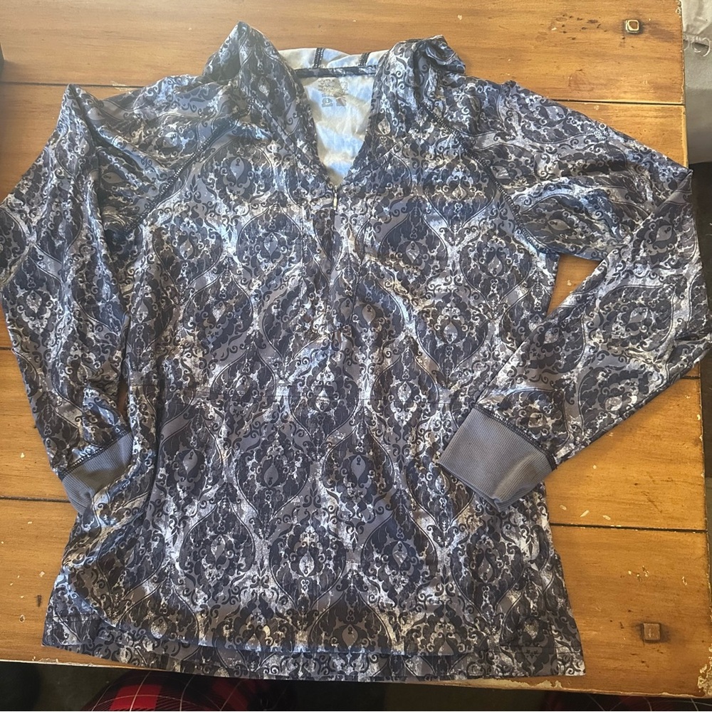 Columbia Titanium Lightweight Zip Up Geometric Women's Hoodie, SZ S